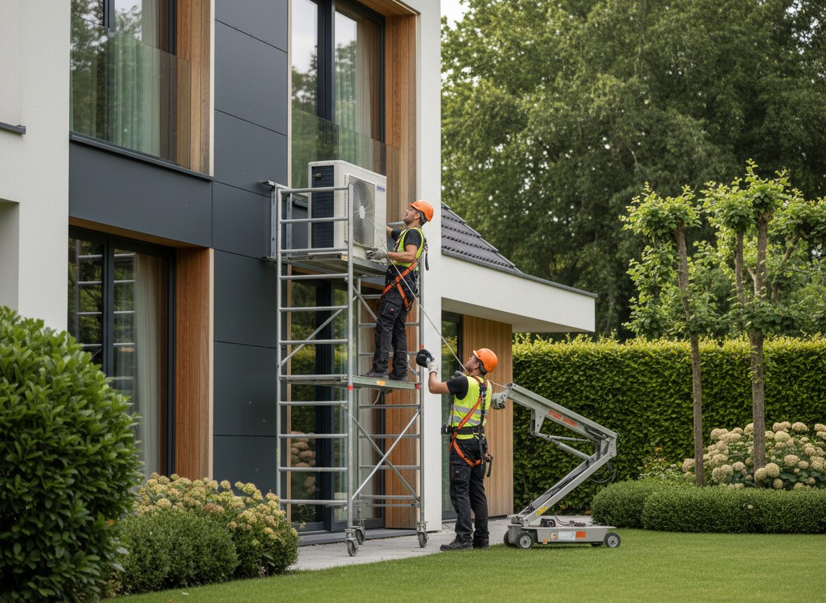 Airco installatie - Airconditioning Bakstenen Montage 06