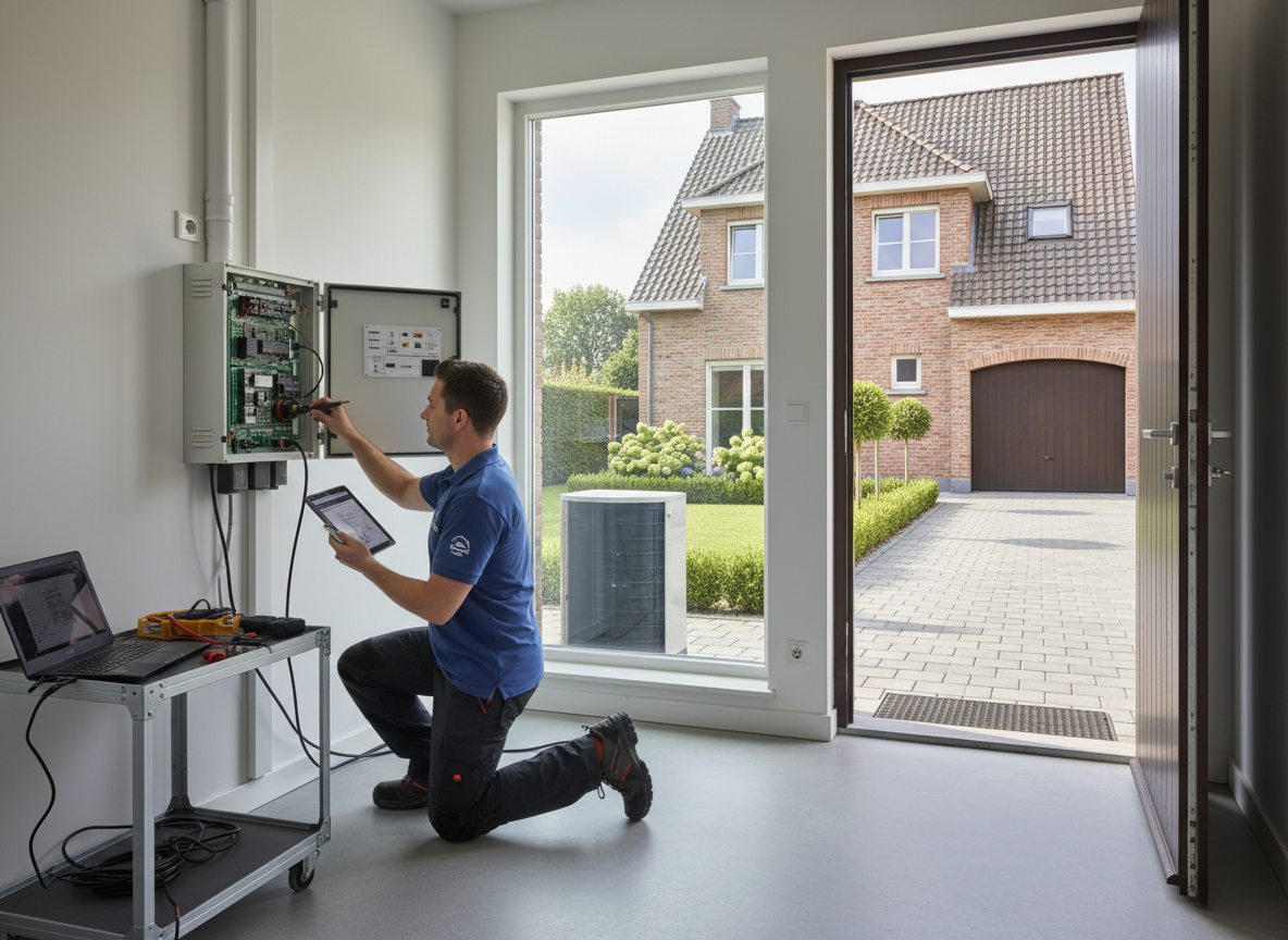 Airco installatie - Airconditioning Bakstenen Plaatsing 12