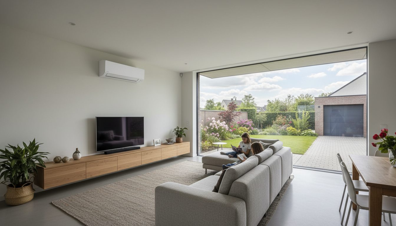 Airco installatie - Airconditioning Bakstenen Woning 55